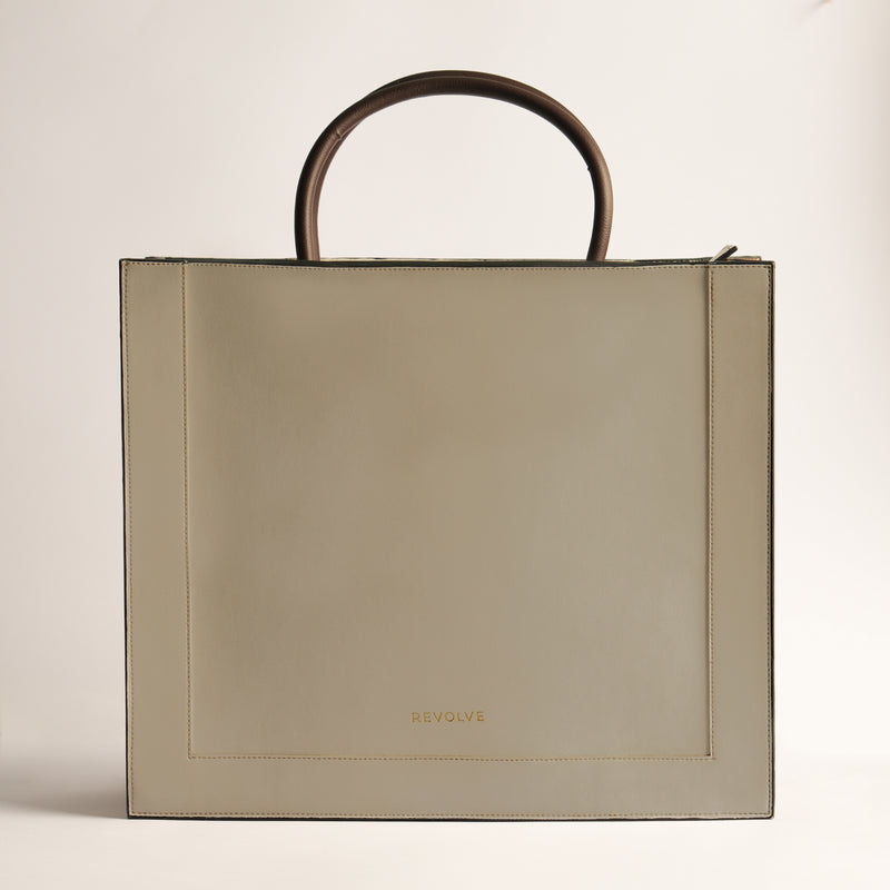 Briefcase Bag - Beige