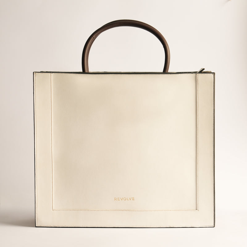 Briefcase Bag - Beige