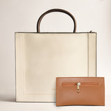 Briefcase Bag - Beige
